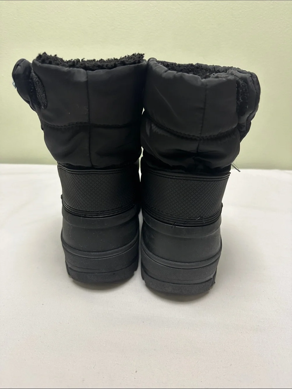 Lands' End Kids Black Insulated Snow Boots